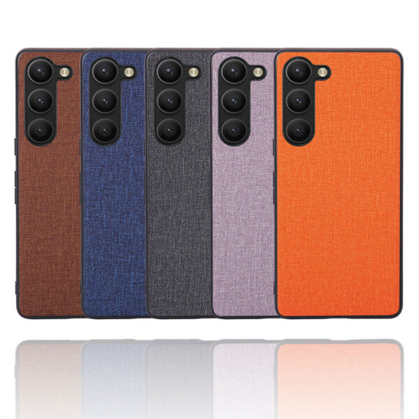 Samsung Galaxy S Serie Galaxy S23 Textur Handyhülle Mode Leder – Bild 4